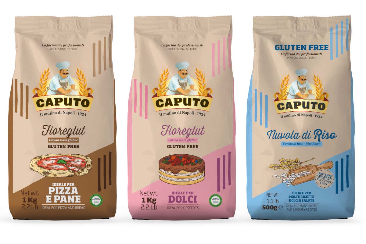 Le farine senza glutine di Mulino Caputo, FioreGlut Pizza e pane, FioreGlut Dolci e Nuvola di Riso