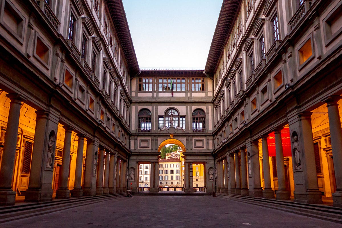 Gli Uffizi di Firenze Musei aperti, ma deserti: nel 2020 la pandemia ha fermato la cultura