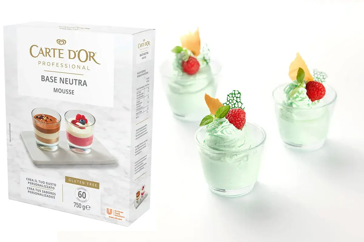 Mousse allo zenzero, lime e menta Basi Neutre Carte D&rsquo;Or Professional: risultati eccellenti, risparmiando tempo e costi