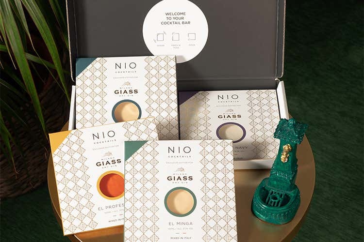 Nio e la collaborazione con il London Dry Gin Giass - Nio Cocktails, direttamente a casa la cultura del bere bene gi&agrave; pronta
