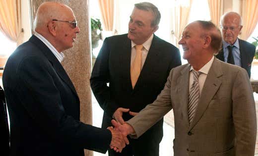 Da sinistra: Giorgio Napolitano, Leopoldo Veronese e Antonio Batani Da sinistra: Giorgio Napolitano, Leopoldo Veronese e Antonio Batani