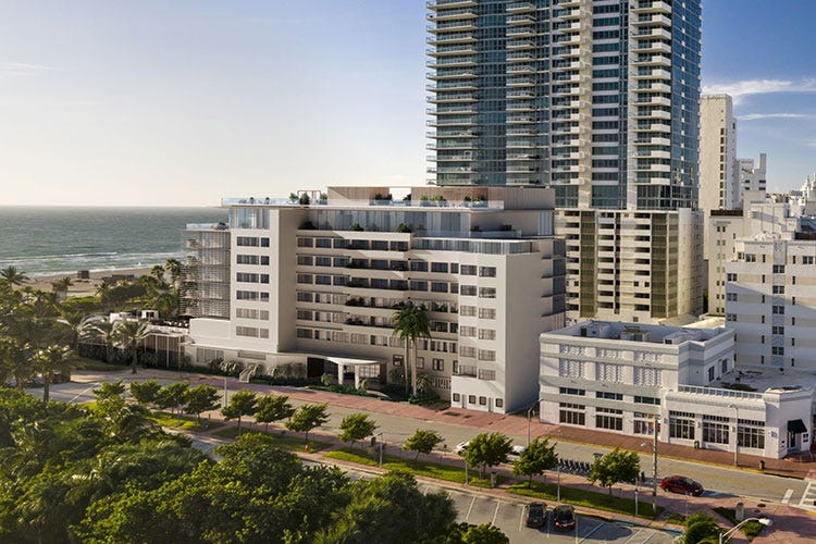 L’edificio che ospiterà il Bvlgari Hotel Miami Beach fu progettato come hotel negli anni 50 - Nel 2024 apre Bvlgari a Miami Al ristorate Niko Romito