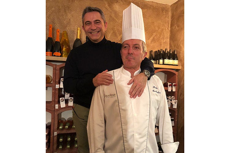 Giuseppe Artolli e Paolo Bertholier (Nira Montana, il cinque stelle di La Thuile Quando l'ospitalità incrementa il turismo)