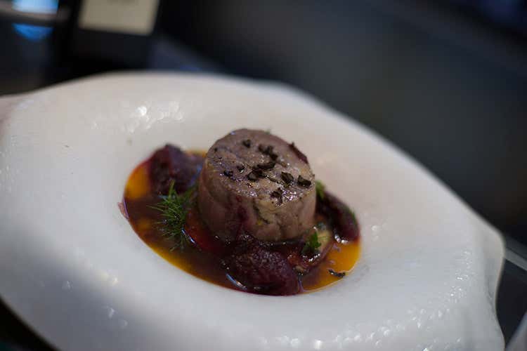 (Il Nobile di Montepulciano di Cantine Dei in una ricetta storica ripresa da Circiello)