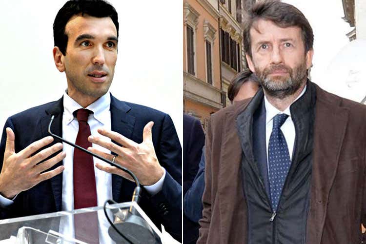 Maurizio Martina e Dario Franceschini (Notte bianca del Cibo italiano Made in Italy in piazza il 4 agosto)