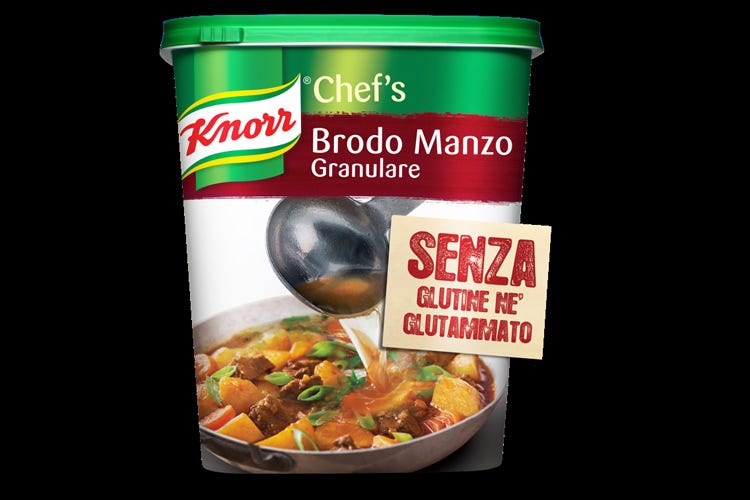 Novità 2017 in Unilever Food Solutions  I nuovi brodi granulari Knorr senza glutine