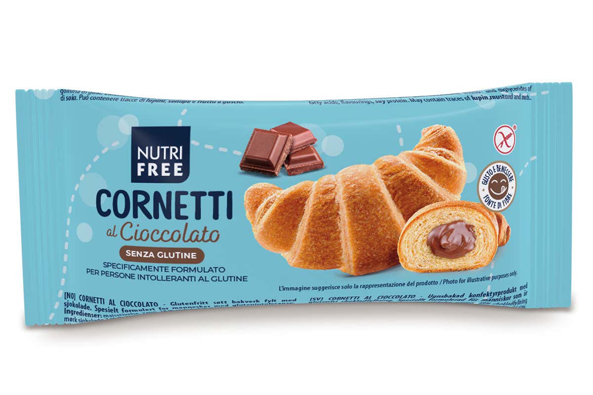 Cornetto Nutrifree al cioccolato Nuovo cornetto senza glutine e lattosio Nutrifree