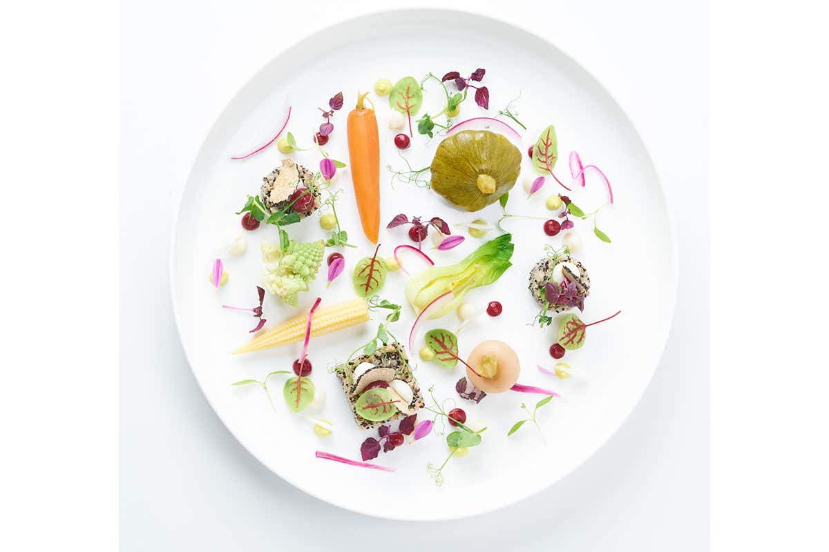 Orto d'estate. Foto: M.Dini Il Piacere secondo Peter Brunel in un menu ispirato a D’Annunzio