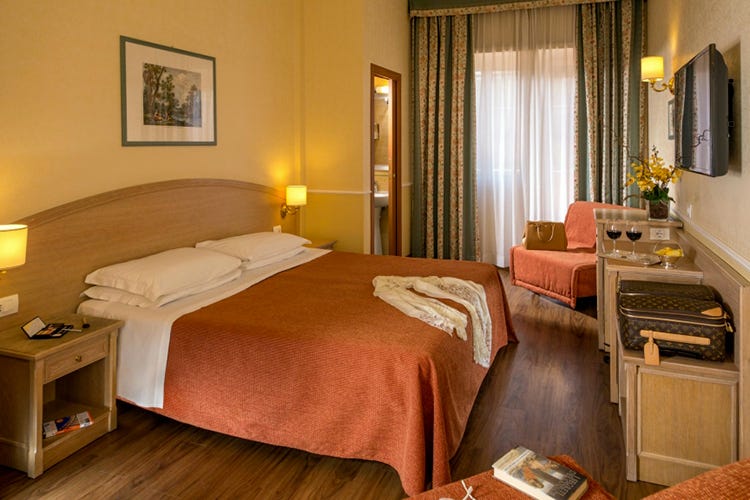 Le camere del Hotel Santa Costanza - Gli Omnia Hotels a Roma ripartono «Prenotazioni? Speriamo crescano»
