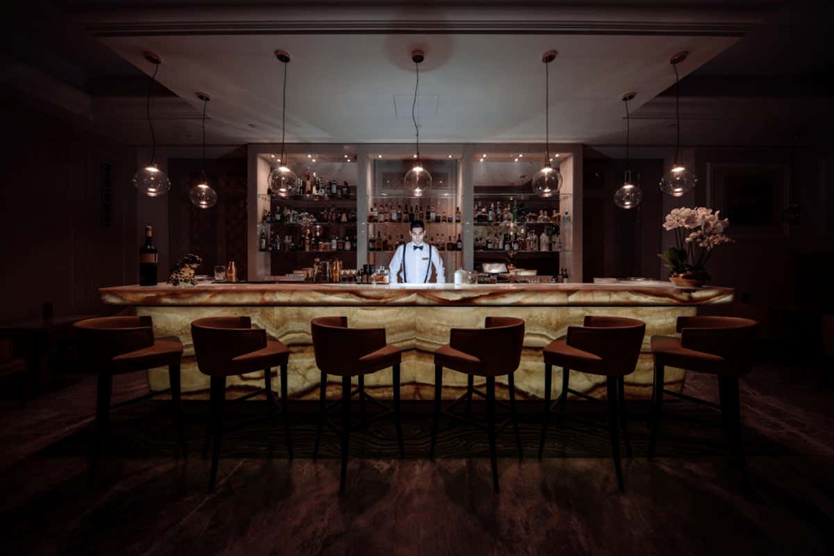 Onyx Bar Allo Sky Blu Restaurant dell'Aleph Rome Hotel il nuovo menu di Carmine Buonanno