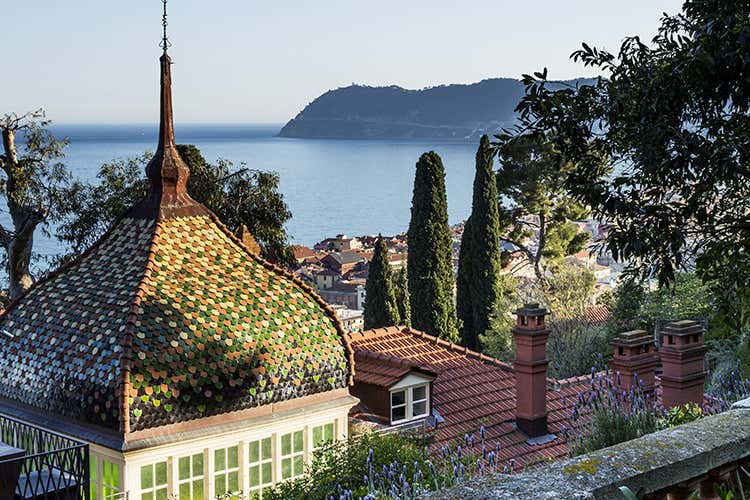 La vista mozzafiato da Villa della Pergola (Orgoglio ligure al Nove Ristorante)