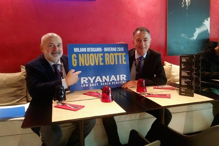 John F. Alborante e Giacomo Cattaneo (Orio-Ryanair, si cresce insieme 6 nuove destinazioni per l'inverno)