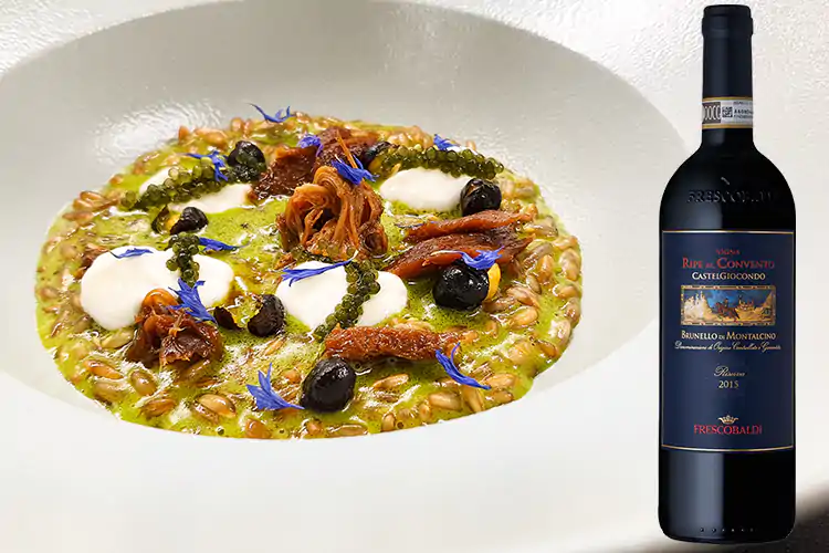 Orzotto, maialino di montagna, umibudo, yogurt &pound;$L&rsquo;Italia del vino$&pound; Frescobaldi, tra variet&agrave; e identit&agrave;