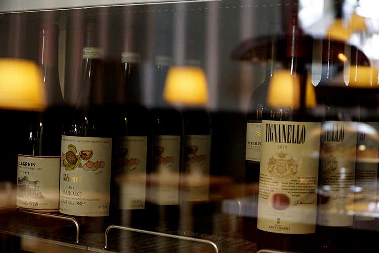 La selezione di vini - Nuovo look per Osteria La Quercia ma l'accoglienza &egrave; quella di sempre