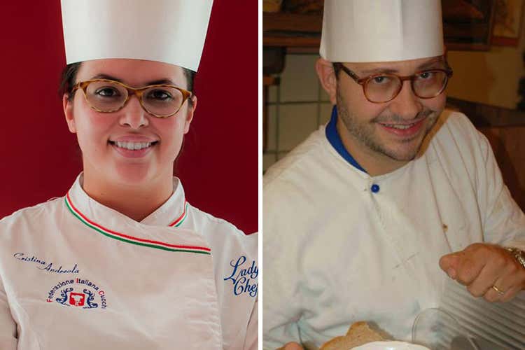 Cristina Andreola ed Emiliano Rossi (Osteria del Teatro Cena a 4 mani con Cristina Andreola) Cristina Andreola ed Emiliano Rossi (Osteria del Teatro Cena a 4 mani con Cristina Andreola)