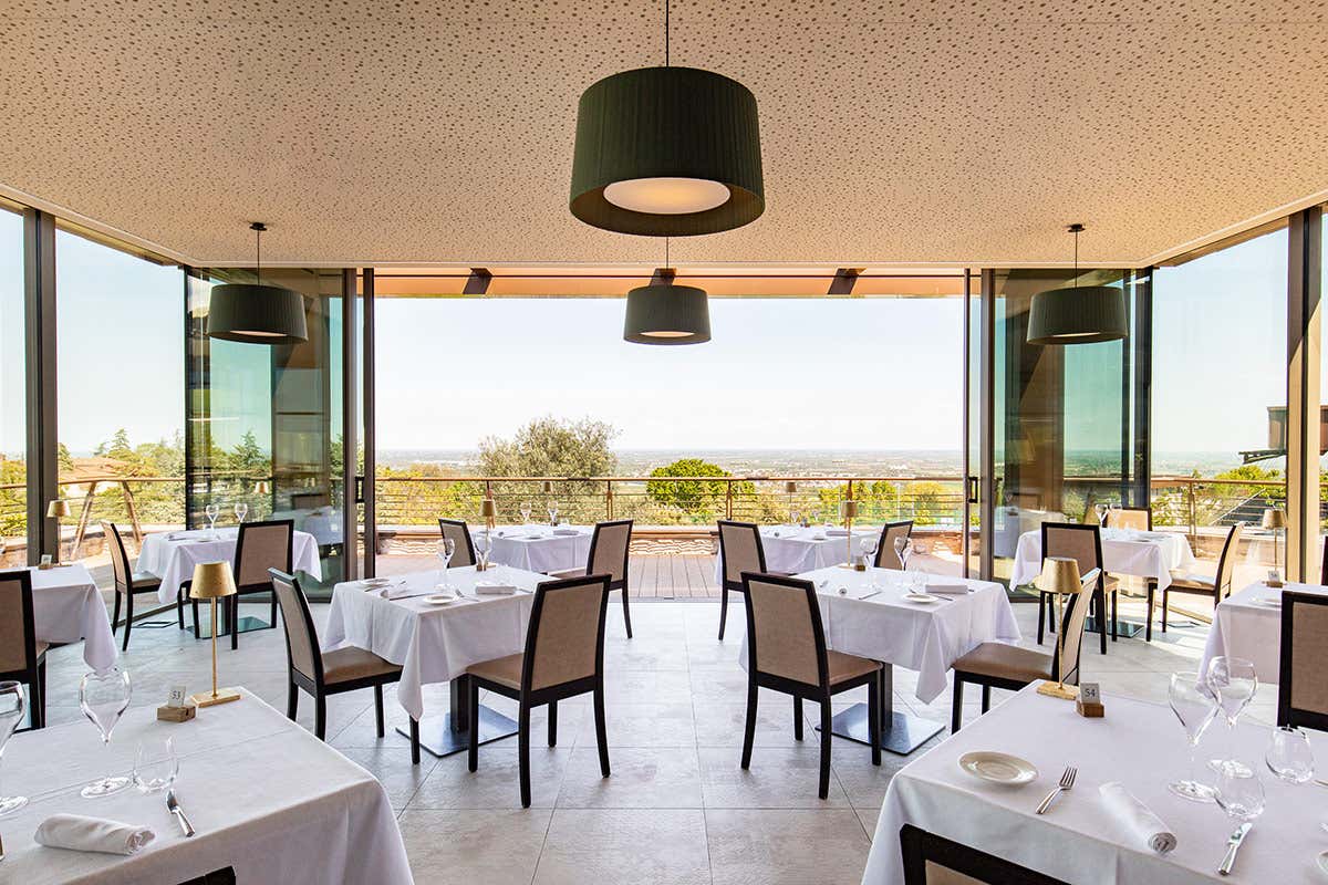 La sala del ristorante Aurevo