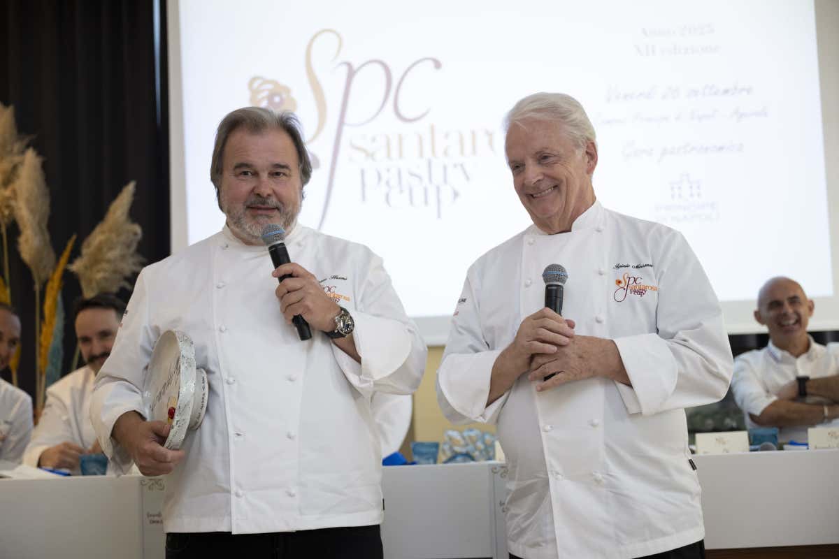 Iginio Massari con Pierre Hermé Santarosa Pastry Cup: vittoria di Lucia Morone e riconoscimento a Pierre Hermé Iginio Massari con Pierre Hermé Santarosa Pastry Cup: vittoria di Lucia Morone e riconoscimento a Pierre Hermé
