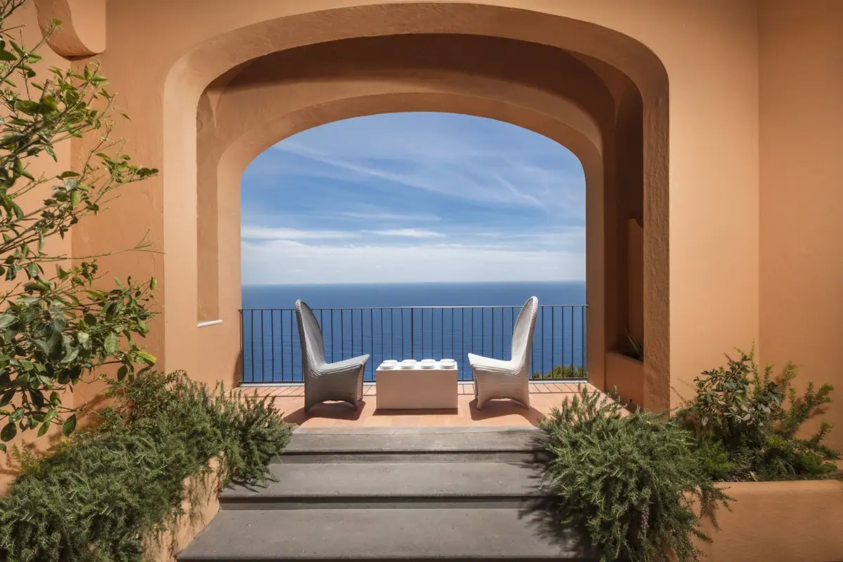 Terrazza della suite La magia di Capri in una casa: benvenuti all’Hotel Punta Tragara