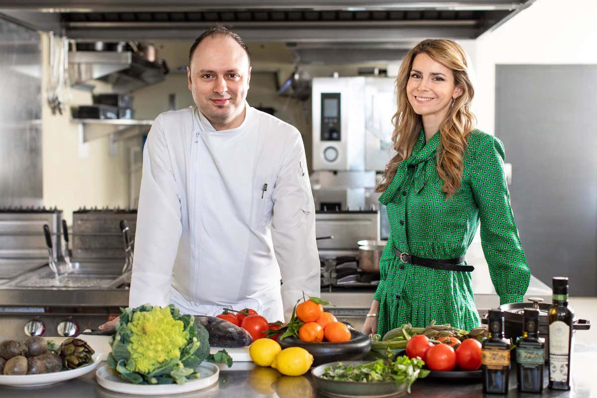 Davide Rialti e Annamaria Acquaviva Palazzo di Varignana: in cucina arriva Davide Rialti Davide Rialti e Annamaria Acquaviva Palazzo di Varignana: in cucina arriva Davide Rialti