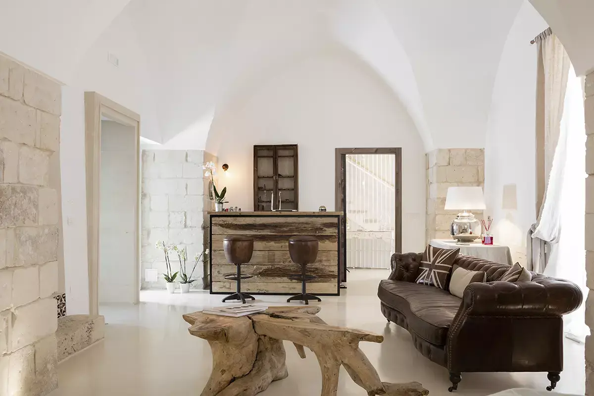 La reception Palazzo Sant’Anna, un boutique hotel olistico nel cuore di Lecce