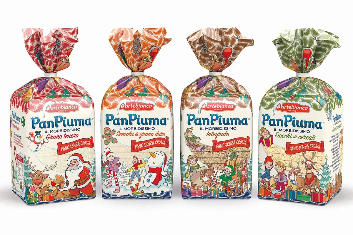 La linea Classica Pan Piuma per il Natale Biscopan, Pan Piuma e Morato si vestono di novit&agrave;