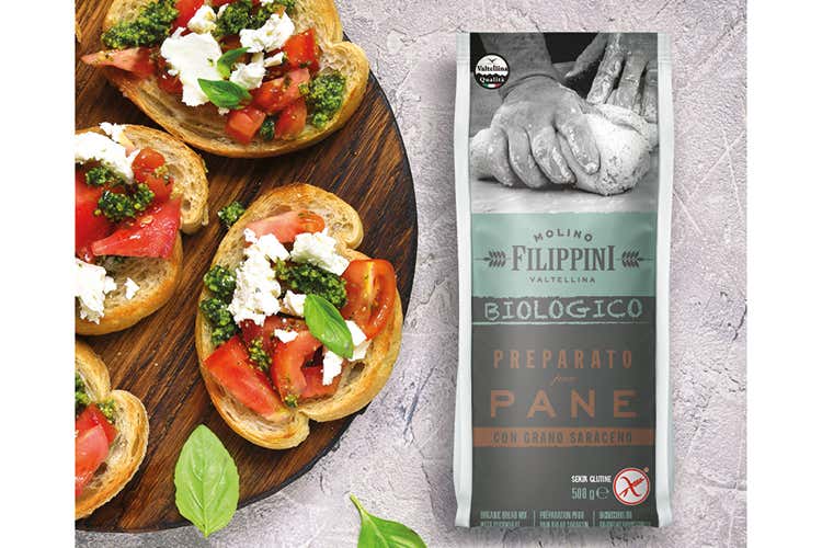 Preparato per pane con grano saraceno biologico Molino Filippini - Pane, pizza, dolci Arte bianca pronta a ripartire