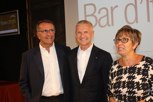 da sinistra: Paolo Cuccia, Andrea Illy e Laura Mantovano