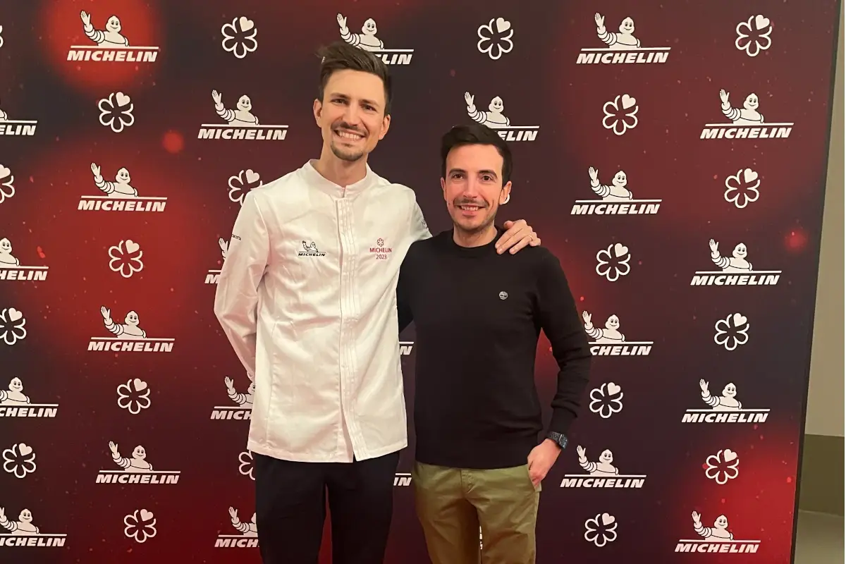 Paolo Griffa e Nicolo Talpo` Paolo Griffa al Caff&egrave; Nazionale, aperto da due mesi e gi&agrave; stellato