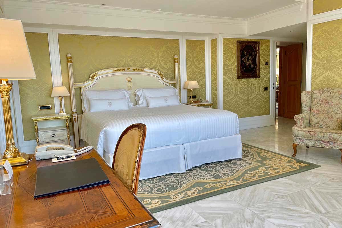 Una delle 177 camere Benessere, cucina gourmet e tanti servizi: il Parco dei Principi meta al top