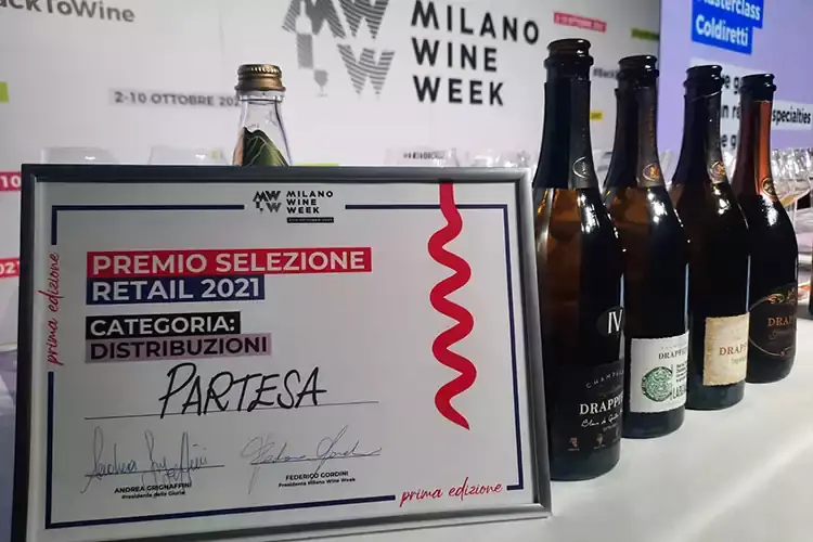 Il Wine Retail Award assegnato a Partesa per la categoria Distribuzione Mercato del vino: evoluzione e prospettive per il fuoricasa