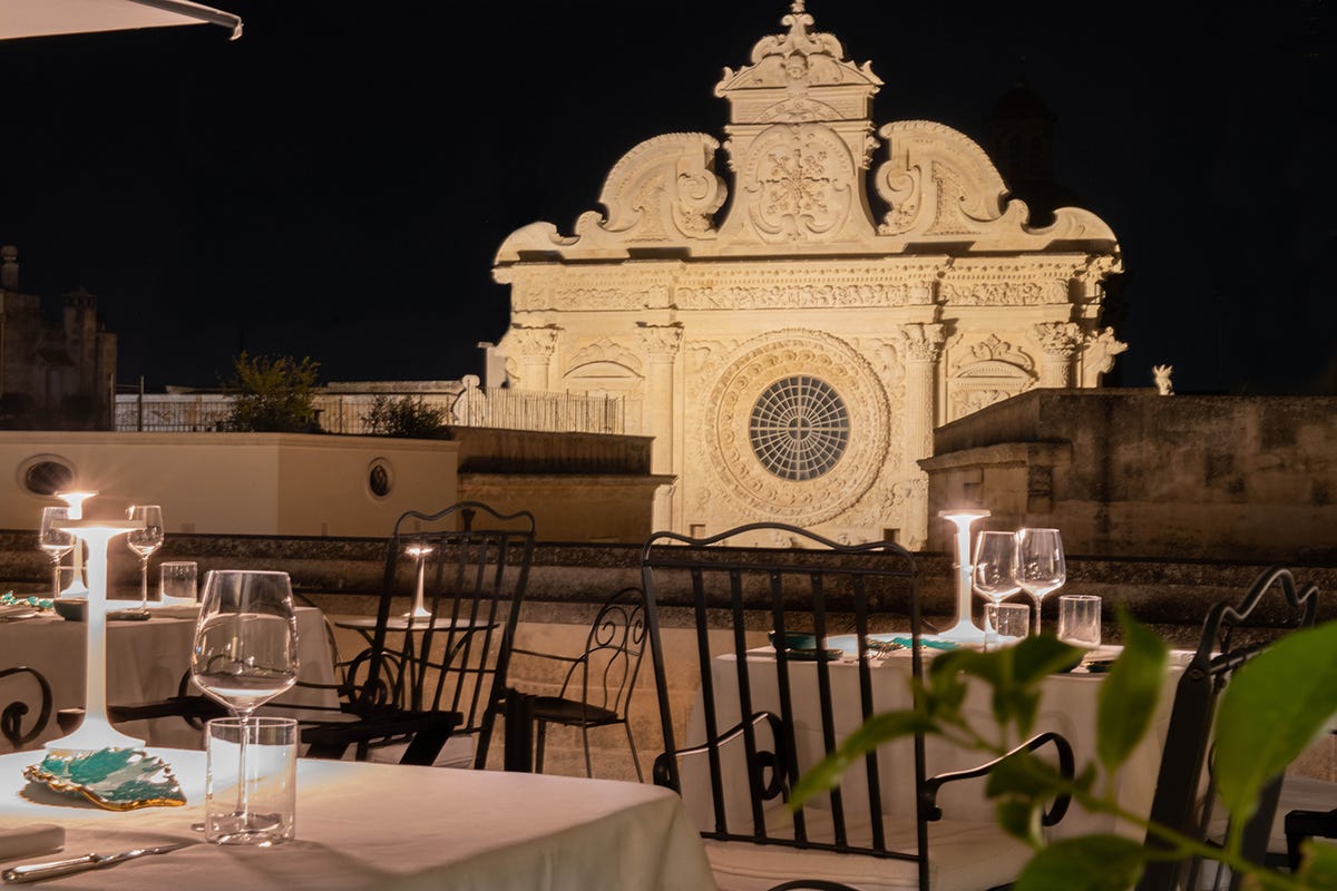 Il rooftop Viaggio nel tempo e nella bellezza al Patria Palace di Lecce