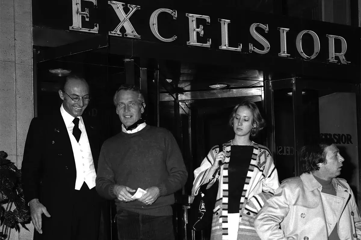 L'attore Paul Newman di fronte all'Hotel Excelsior (fonte Premium Luxury Wellness Hotels | Westin Hotels &amp; Resorts) Roma, svelato il progetto per riqualificare hotel e ristoranti della mitica via Veneto