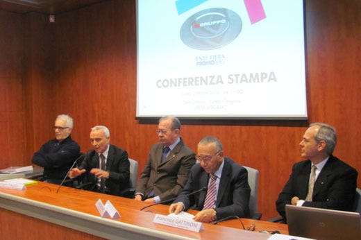 da sinistra: Lio Pellegrini, Angelo Piazzoli, Ivan Rodeschini, Luigi Trigona, Francesco Gattinoni