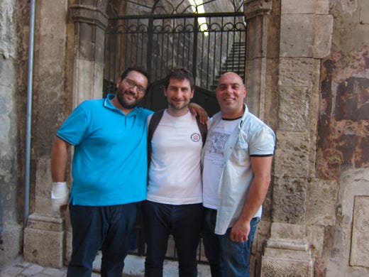 da sinistra: Peppone, Rocco Catalano e Danilo