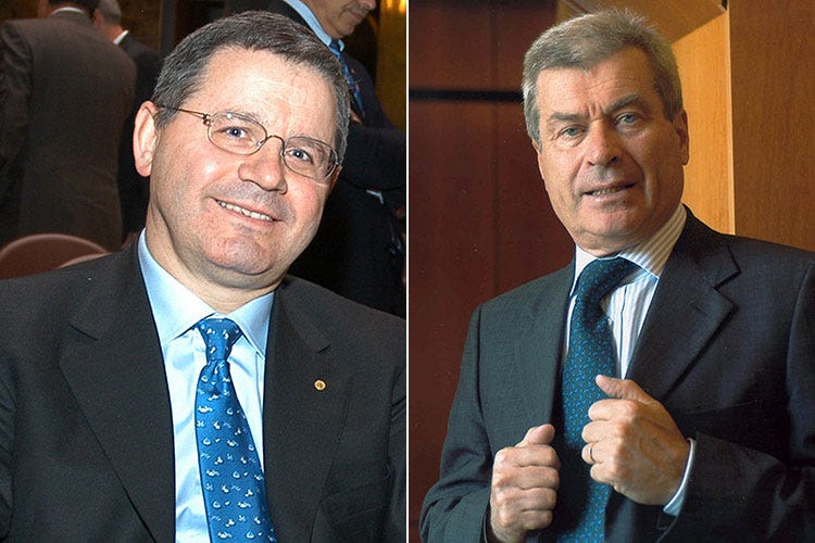 Lino Stoppani e Carlo Sangalli (Le persone come cuore del settore Il tema dell'assemblea nazionale Fipe)