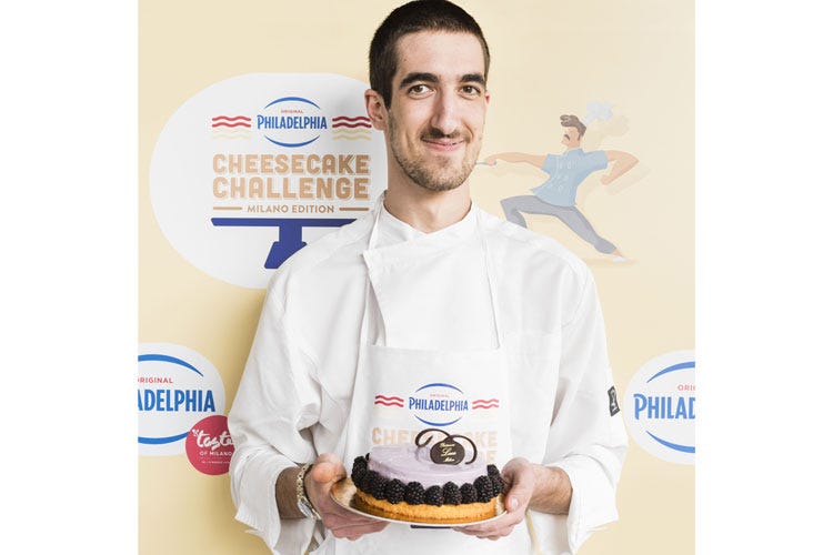 Nicolò Zanutti (Philadelphia Cheesecake Challenge Pasticceria Luca vince l’edizione milanese)