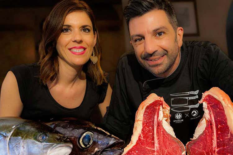 Tiziana Dinoia e Riccardo Succi (Piatti di qualit&agrave; e Fabrizio De Andr&eacute; Asina Luna, un ristorante che attrae)