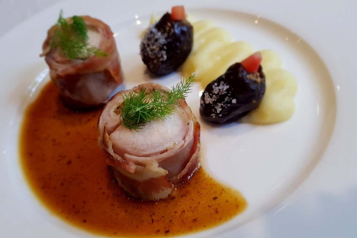 Piatto del Buon Ricordo: lombata di coniglio in porchetta