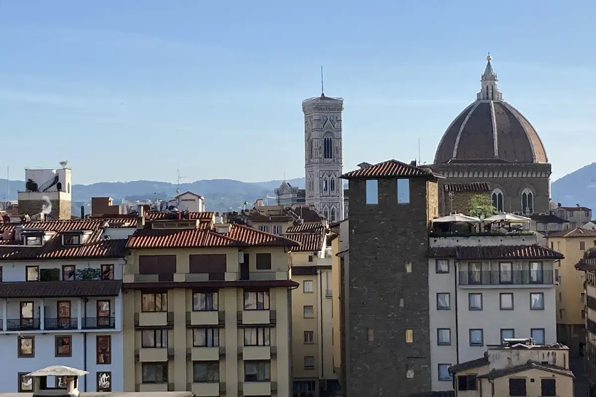La vista dall'Hotel Pitti