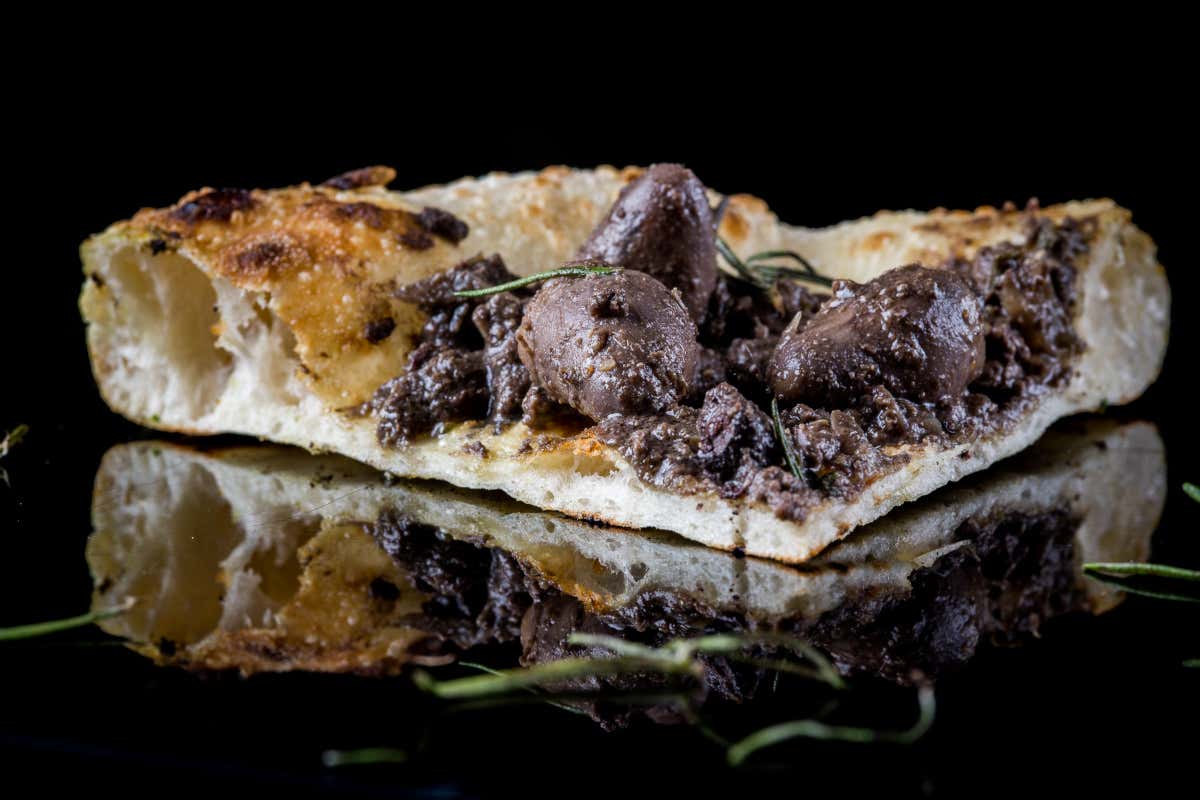 Scarpetta di fegato alla veneziana Pizza