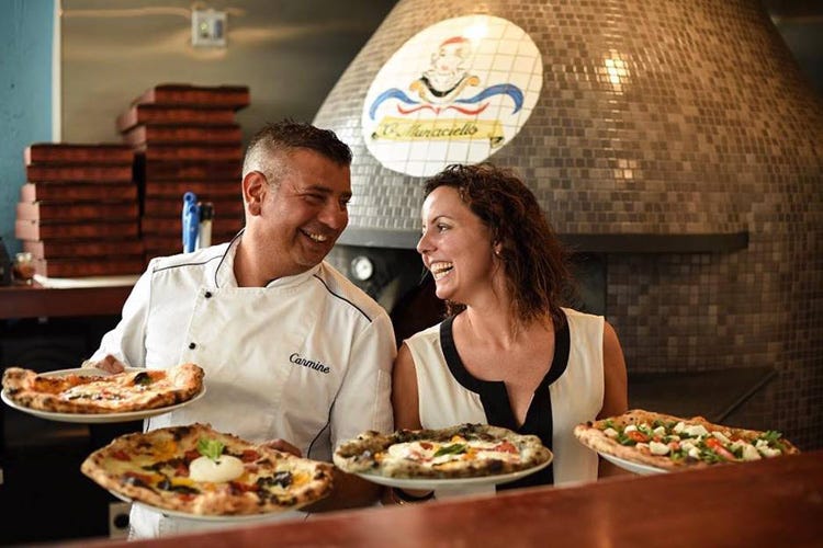 Carmine Candito e Valentina Borgogni (Pizzeria 'O Munaciello La bontà di Napoli incontra Miami Beach)