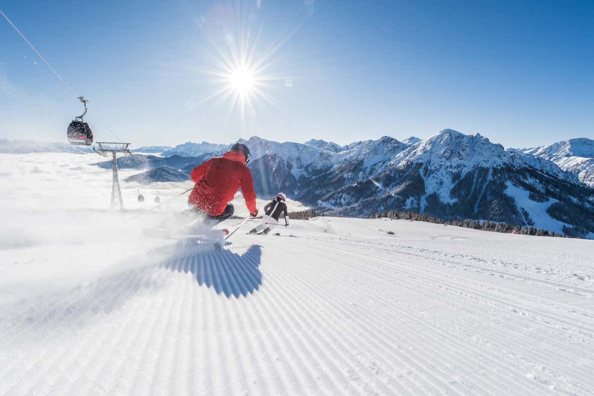 Tutto il bello di Plan de Corones, che da Milano si raggiunge anche in treno