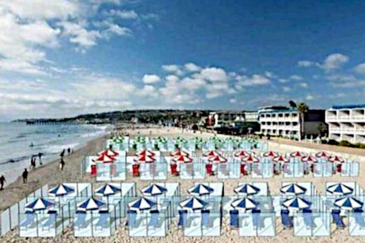 Plexiglass in spiaggia per le vacanze estive 2020 - Plexiglass in spiaggia Come faremo a sbirciare il vicino?