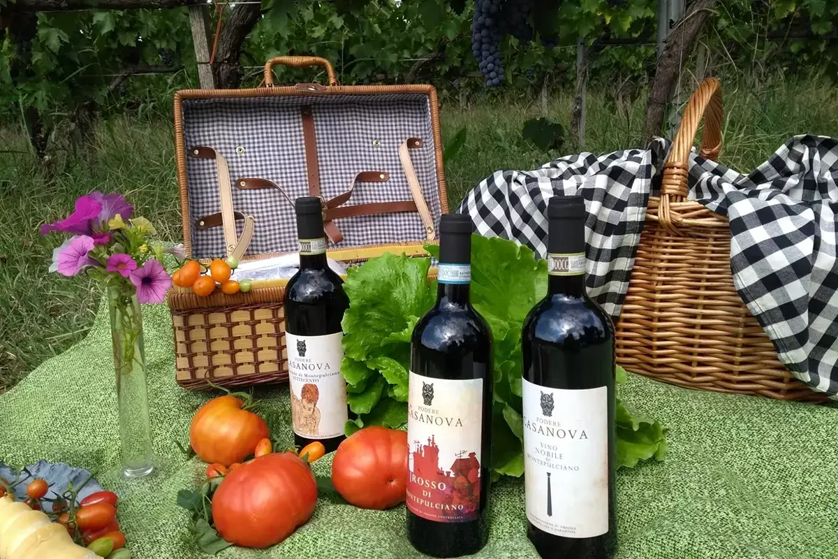 Picnic chic Podere Casanova di Montepulciano, tutto il fascino della campagna toscana