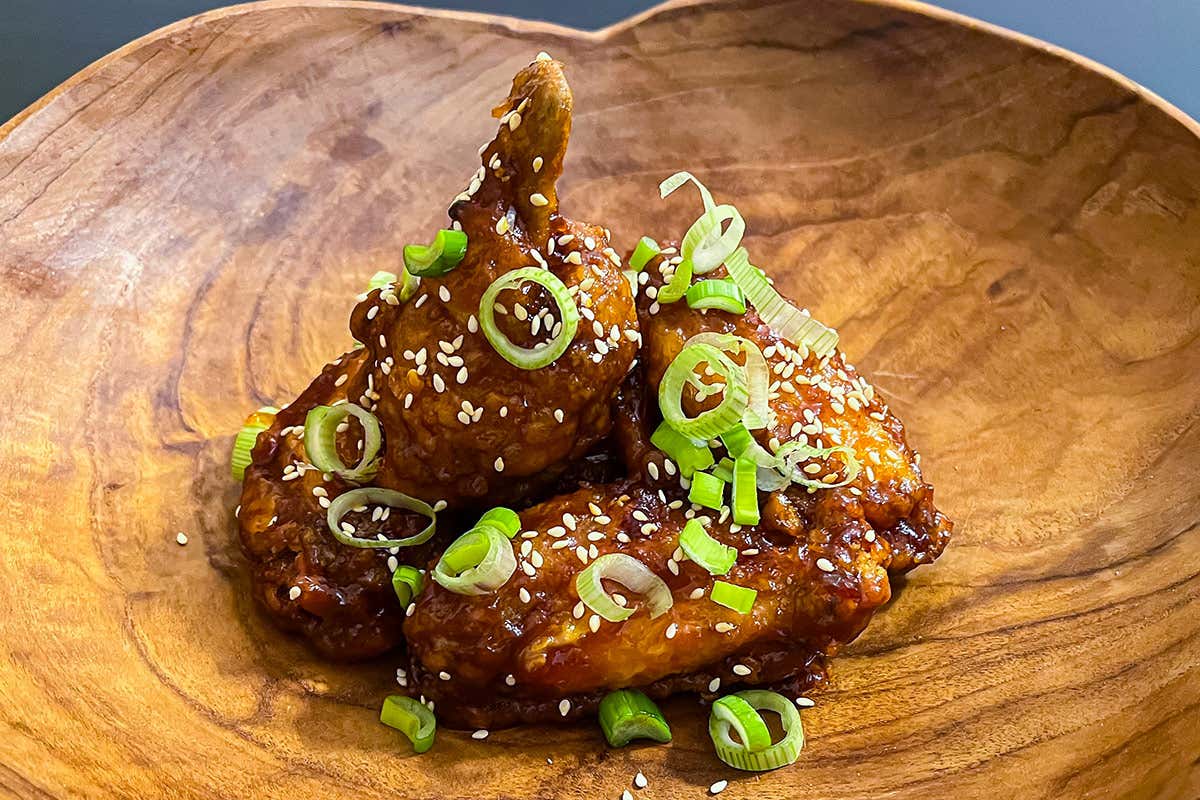 Pollo fritto con salsa alla coreana Pollo fritto con salsa alla coreana