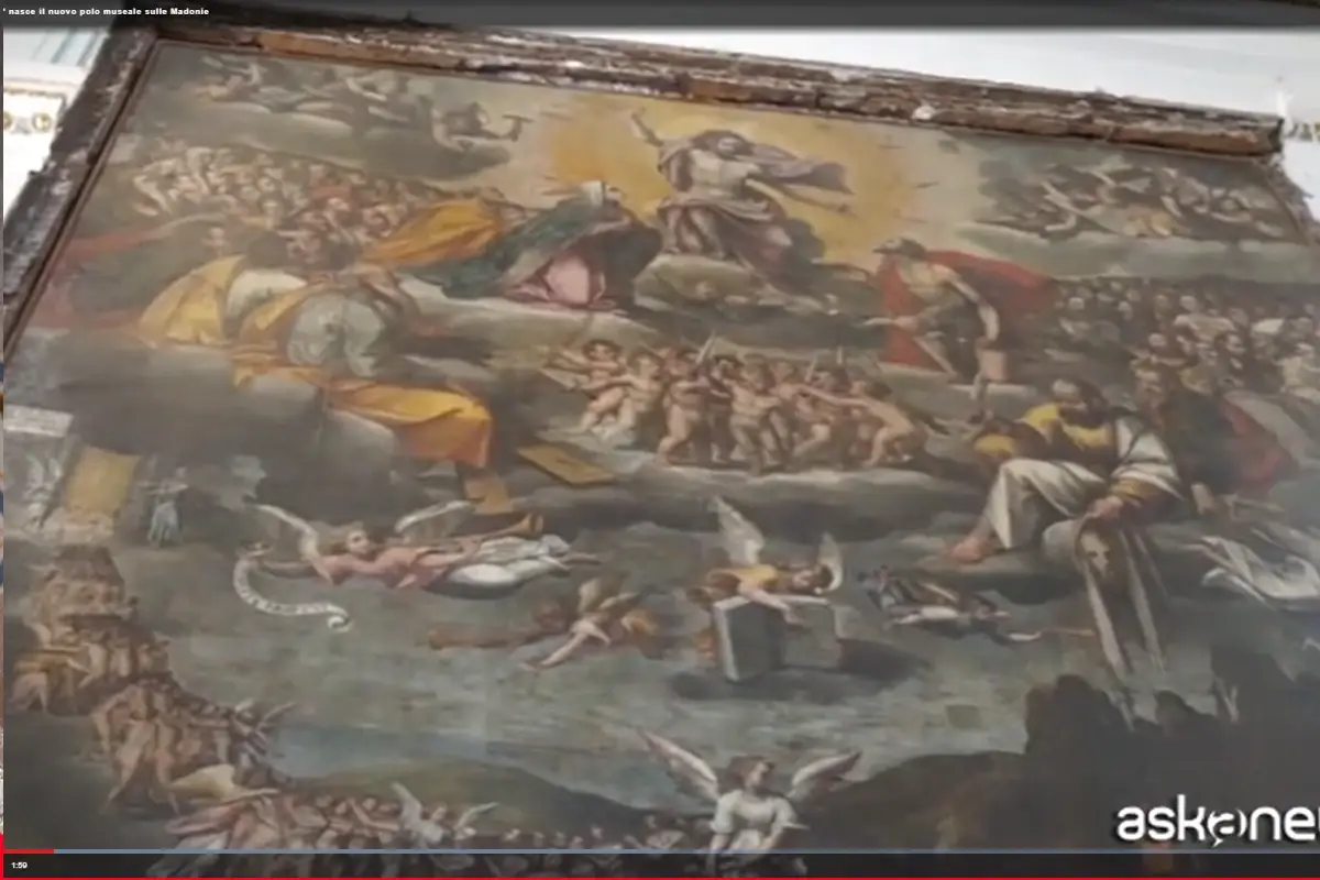 La tela col Giudizio universale pi&ugrave; grande d'Italia si trova a Gangi in Sicilia nelle Madonie Giudizio universale, il pi&ugrave; grande d'Italia &egrave; a Gangi: nasce un polo museale nelle Madonie