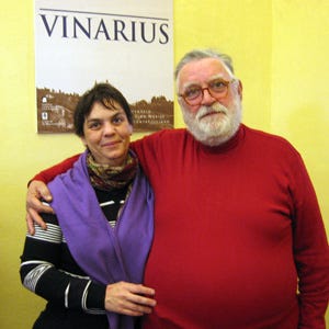 Enrico Vimercati insieme alla moglie Loredana