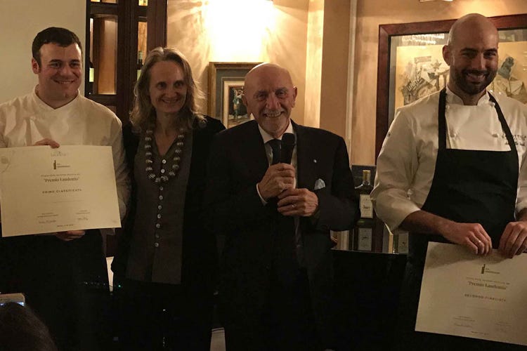 Matteo Grandi, Diana Frescobaldi, Fausto Arrighi, Antonello sardi (Premio Laudemio, seconda edizione La vittoria al piatto firmato Claudio Sadler)