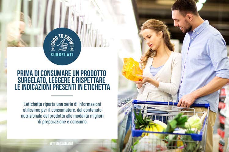(Prima di consumare cibi surgelati leggere le indicazioni in etichetta) (Prima di consumare cibi surgelati leggere le indicazioni in etichetta)