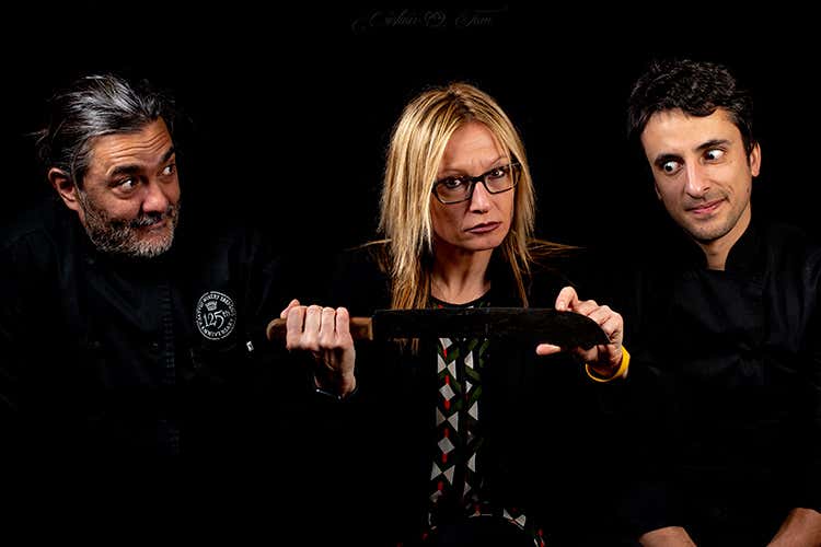 Stefano Masanti, Raffaella Mazzina e Stefano Ciabarri (Prodotti tipici, tecniche dal mondo Il segreto di Masanti a Il Cantinone)